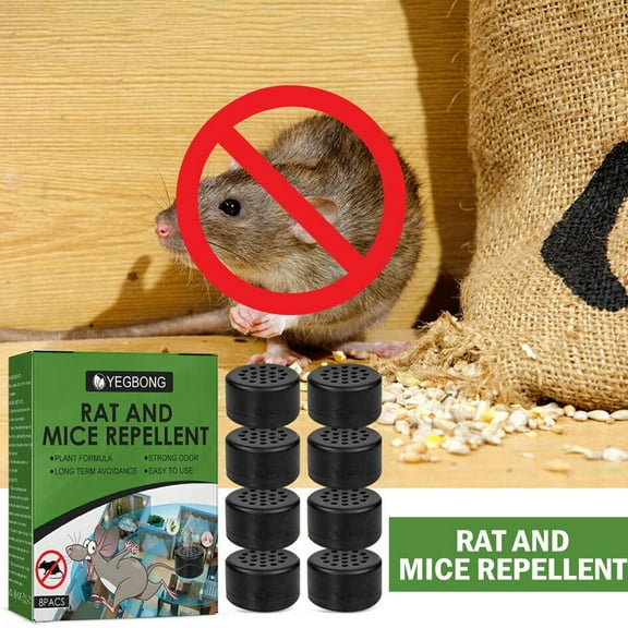 8x Strong Mint Oil Rat Repellent Pellets - Powerful Rodent Deterrent