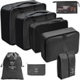 thumbnail image 1 of 8x Waterproof Packing Organisers Packing Cubes Set Suitcase Organiser Set, 1 of 7