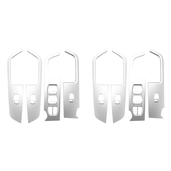 8x for Ix25 Chrome Inner Door Armrest Window Switch Cover Decoration Control Panel 2015-2019
