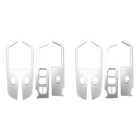 8x for Ix25 Chrome Inner Door Armrest Window Switch Cover Decoration Control Panel 2015-2019