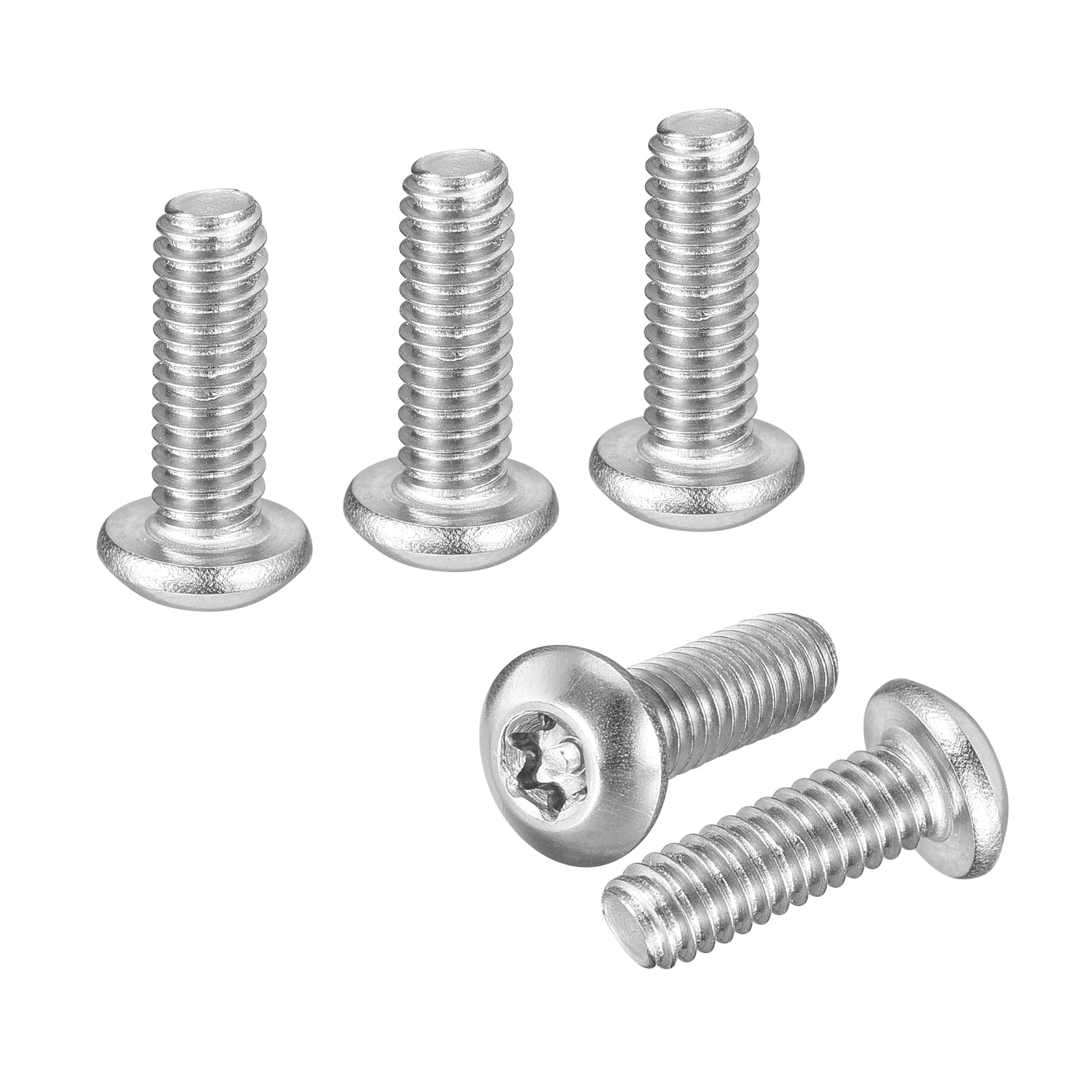 #8x1/2" Pan Head Torx Security Screw - 25Pack - Good for Machinery - 304 Stainless Steel Tamper Proof Torx Security Fasteners - Silver Tone