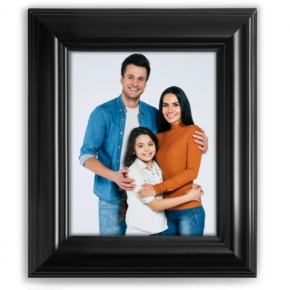 8x10 2" Traditional Black Frame (Polystyrene), No Mat