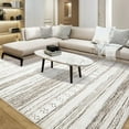 thumbnail image 1 of Toyoso 8x10 Area Rug Living Room Rugs - Washable Large Soft Neutral Boho Moroccan Bohemian Farmhouse Rug Indoor Floor Carpet for Bedroom Under Dining Table Home Office Decor - Cream Brown, 1 of 8