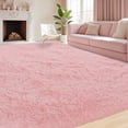 thumbnail image 1 of 8x10 Area Rug for Living Room:Ultra Soft Fluffy Shag Beige Rugs,Large Fuzzy Plush Indoor Non Slip Carpet Washable Rug for Bedroom Kids Nursery Office Dorm Modern Decor(Dark Pink  8'x10'), 1 of 7