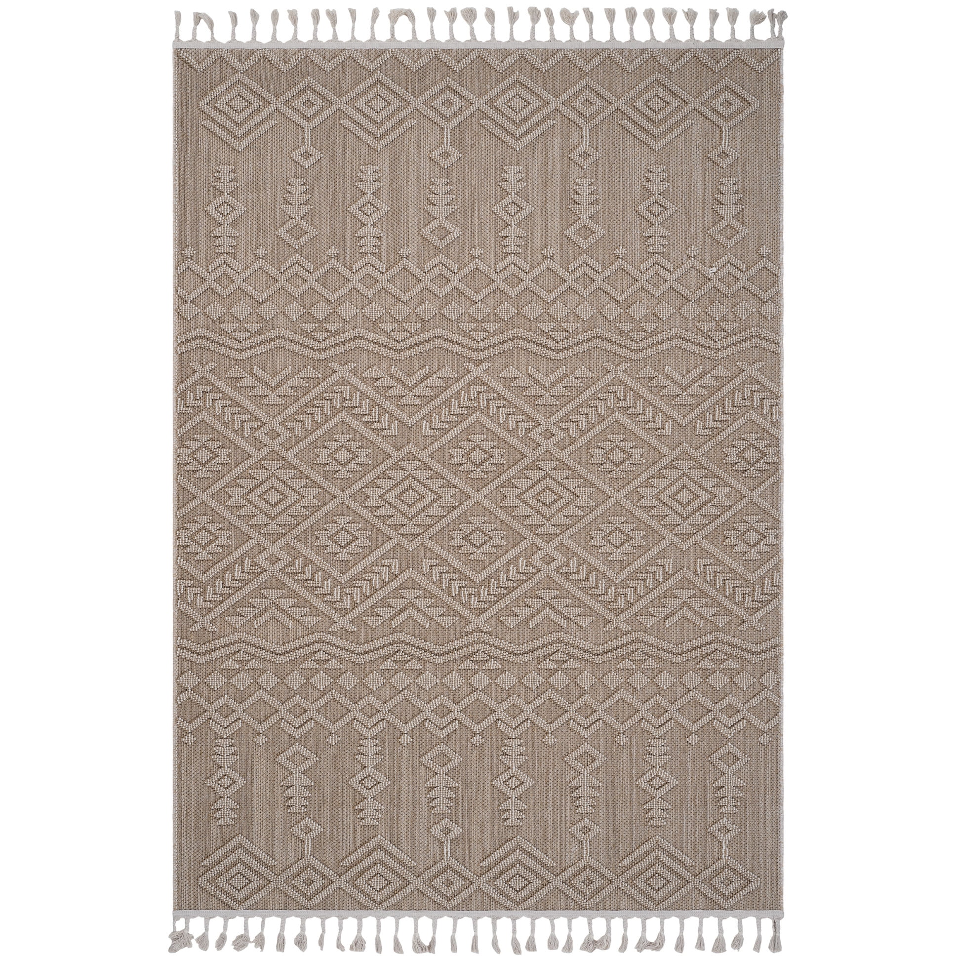 8x10 Area Rug In Natural/traditional Look, For Indoor And Outdoor ...