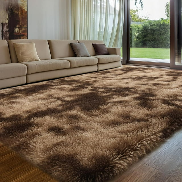 8x10 Area Rugs for Bedroom, Living Room Fluffy Rug, Large Area Rug Shag Shaggy Carpet Soft Plush