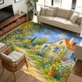 Large Recctangle Rugs 8x10 Area Rugs, Country House Non-Skid Rubber Backing Large Rectangle ...