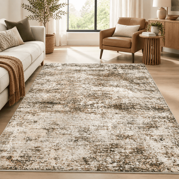 8x10 Area Rugs For Living Room Washable Modern Abstract Large Rug ...