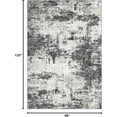 thumbnail image 1 of 8x10 Area Rugs for Living Room: Abstract Washable Rug with Anti-Slip Backing Non-Shedding Stain-Resistant Soft Modern Large Carpet for Bedroom Dining Room Farmhouse Nursery Home Office Black, 1 of 9