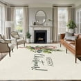 thumbnail image 1 of 8x10 Area Rugs for Living Room, Christmas Non Slip Area Rugs for Kitchen Bedroom Entryway, Xmas Snowflake Botanical Winter Rustic Washable Carpet Runner Rug Floor Mats for Bedroom Home Decor, 1 of 9