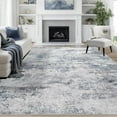 thumbnail image 1 of 8x10 Area Rugs for Living Room Rug Washable: Abstract Large Rug for Dining Room Bedroom Carpet Non Slip 8 by 10 Indoor Modern Nursery Home Office Blue Grey, 1 of 8