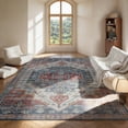 thumbnail image 1 of 8x10 Area Rugs Living Room Rug Washable Vintage Boho Rug No Slip Stain Resistant Soft Carpet Large Carpets for Bedroom Dining Room Farmhouse Hallway Home Office, 1 of 9