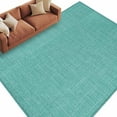 thumbnail image 1 of 8x10 Area Rugs for Living Room, Vintage Teal Green Non Slip Area Rugs for Kitchen Bedroom Entryway, Farmhouse Retro Solid Color Linen Texture Washable Carpet Runner Rug Floor Mats for Bedroom, 1 of 9