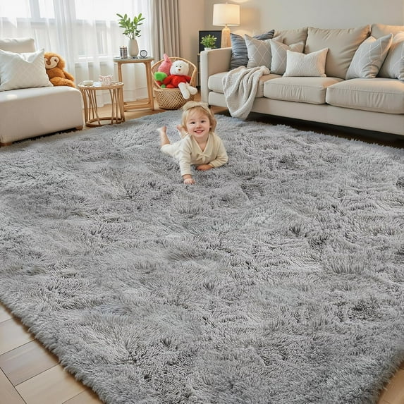 8x10 Area Rugs for Living Room Bedroom Rug, Large Shaggy Soft Plush ...