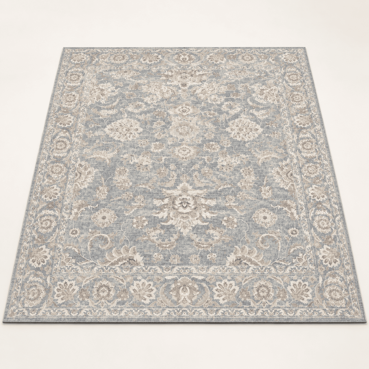 Blue Neutral Rug 8x10 Blue Cream Neutral Area Rug - Walmart.com