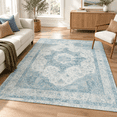 Neutral Fun Rug 8x10 Blue Neutral Area Rug - Walmart.com