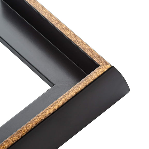 8x10 Canvas Frame Gold Solid Wood Floater Frame Width 2 Inches | Interior Frame Depth 1 3/8 Inches