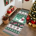 thumbnail image 1 of 8x10 Christmas Area Rug,Snowflake Print Washable Living Room Carpet, Non-Slip Low Pile Rug with Rubber Backing, Thin Foldable Mat for Bedroom Dining Room, 1 of 6
