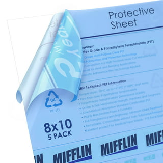 Clear, Thin, Flexible Plastic Sheet 24x36 PET Alternative for