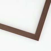 8x10 Flat Dark Brown Wood Frame - "The Edge" Medium - Great for Posters, Photos, Art Prints,