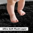 thumbnail image 1 of 8x10 Fluffy Area Rugs for Living Room, Shag Area Rug for Bedroom, Black Soft Fuzzy Rug Non-Shedding Indoor Plush Carpet for Kids Bedroom Nursery Home Decor, 1 of 8