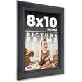 thumbnail image 1 of 8x10 Frame Black Picture Frame - Complete Modern Photo Frame Includes UV Acrylic Shatter Guard, 1 of 8