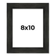 thumbnail image 1 of 8x10 Frame Black Rustic Barnwood Solid Wood Picture Frame | 1.5 Inch Moulding Width | Includes UV, 1 of 8