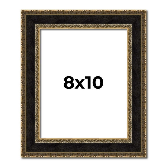 8x10 Frame Gold Antique Vintage Sold Wood Picture Frame | 1.75 Inch Moulding Width | Interior Frame