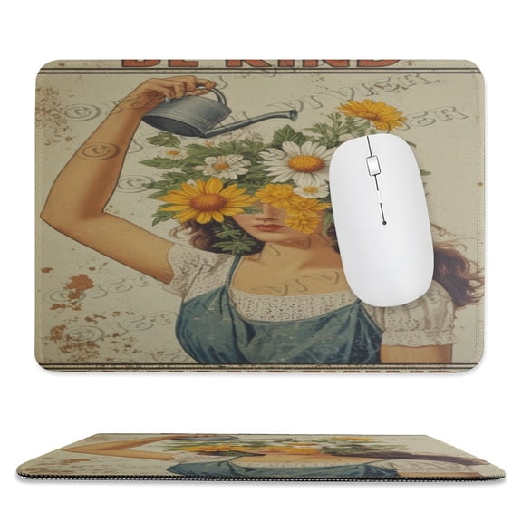 8x10 IN Mouse Pad - "Be Kind To Your Mind," Washable and Non-Slip, Ideal for Computer or Office, Great for Kids and Teens on Holiday Celebrations