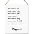 thumbnail image 1 of 8x10 Inch Christian Inspirational Quotes Wall Decor Encouraging Rustic Religious Decorative Wall Hanging Wooden Sign Positive Bible Verse Farmhouse Wood Plaque For Home Office Outdoor Yard Decoration, 1 of 5
