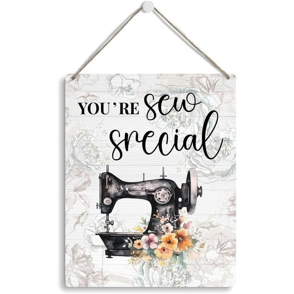 8x10 Inch Funny Sewing Room Wall Door Decor, You'Re Sew Srecial Sewing Room Wood Plaque Sign For Home Bar Coffee Kitchen Wall Hanging Decor, Sewing Gifts For Quilters Sewing Lovers