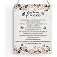 thumbnail image 1 of 8x10 Inch Niece Gifts From Auntie To My Niece Wooden Hanging Sign Back To School Birthday Gifts Encouragement Gift For Niece From Aunt Uncle Wall Decor For Bedroom Living Room Nursery Girls Roomes, 1 of 5
