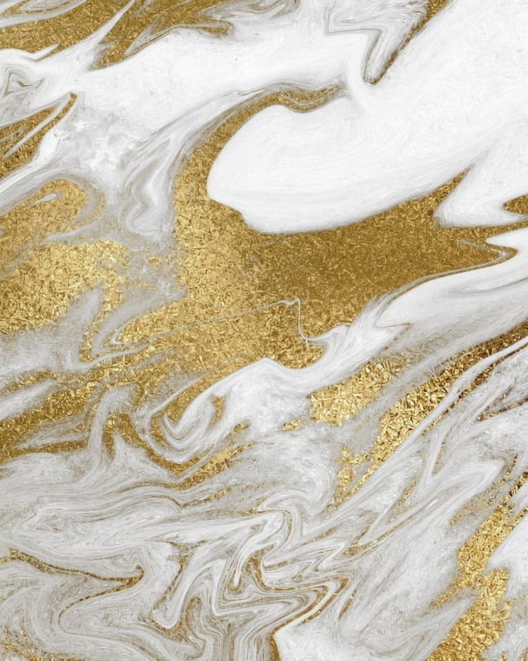 8x10 Lined Softcover Notebook: Liquid Gold Marble Composition Notebook ...