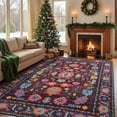 thumbnail image 1 of Purple Area Rug, 8x10, Soft, Non-Slip, Washable, Indoor, 1 of 8