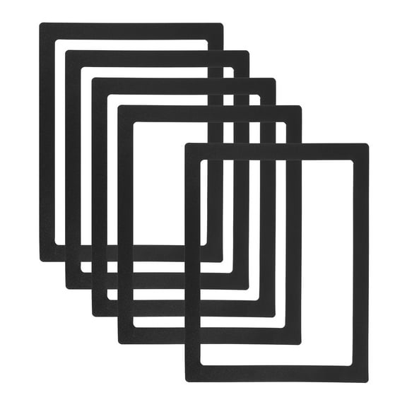 8x10 Magnetic Picture Frame, 5pcs Magnetic Frame Magnetic Photo Frames Reusable for Refrigerator, Black