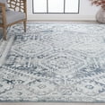 thumbnail image 1 of Bliss Rugs Vintage Traditional Geometric Area Rug, Indoor Rugs for Living Room, Dining Room, Bedroom | Blue, 8' x 10' (7'10''x10'2''), 1 of 8