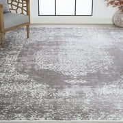 8x10 Modern Gray Large Area Rugs for Living Room | Bedroom Rug | Dining Room Rug | Indoor Entry or Entryway Rug | Kitchen Rug | Alfombras para Salas 7'10'' x 10'2''