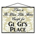 thumbnail image 1 of 8x10 Nostalgic Grandmother Sign - There Is No Place Like Home Except For Gi Gi's Place - Vintage Style Decorative Household Family Hanging Home Décor Wall Art for Grandma, 1 of 1