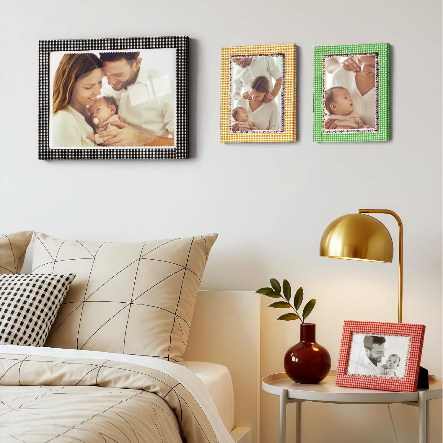 8x10 Picture Frame, Colourful Family Picture Frame for Wall, Checker ...