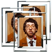 8x10 Picture Frame, Glass Picture Frame 8x10 for Wall and Tabletop Display Frame - 3 Pack