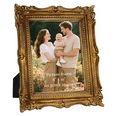 thumbnail image 1 of 8x10 Picture Frame, Vintage 8 by 10 Photo Frame for Tabletop Display, Gold, Single, 1 of 7