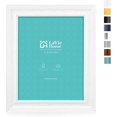 Rustic Picture Frame Set 8x10 Picture Frames (1 Pack, Blue) Rustic Photo Frame Set with Tempered ...