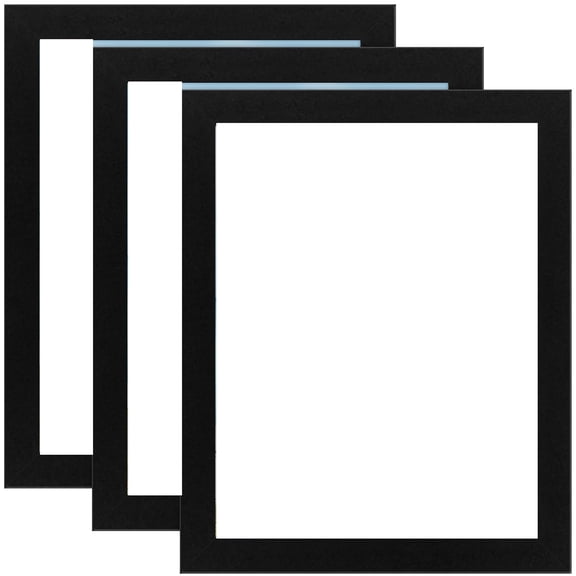 8x10 Picture Frames 3 Pack,Black Wood Composite Photo Frames for Wall or Table Top Display,Holds 8 by 10 Photos with 7.5x9.5 Inch Viewable Area,Durable MDF Frame for Home Office Decor,Gift Set, Black