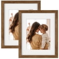 thumbnail image 1 of AEVETE 8x10 Picture Frames Rustic Wood Tabletop or Wall Display for Home Decor and Gifts, 2 Pack, 1 of 6