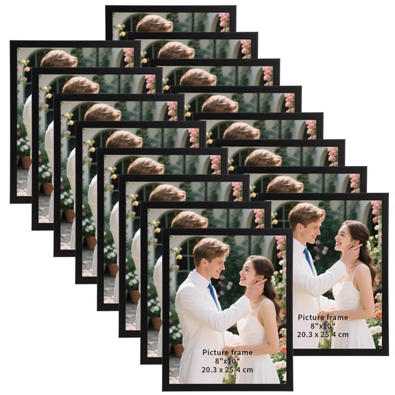 8x10 Picture Frames for Home Decor, Wall Hanging and Tabletop Display (16 pack)