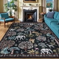 thumbnail image 1 of Outdoor Rugs 8x10, Yamaziot Tropical Patio Rug Area Rugs for Living Room Faux Jute Rug, Jungle Animal Print Bedroom Accent Carpet Indoor Outdoor Rugs, 1 of 9