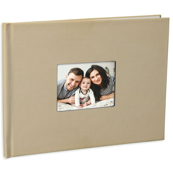 8x10 Same Day Taupe Linen Cover Single-Sided Photo Book