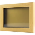 thumbnail image 1 of 8x10 Shadow Box Frame Natural Real Wood with a Gold Acid-Free Backing | 5/8" of Usable Depth | UV, 1 of 4