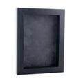 thumbnail image 1 of 8x10 Shadow Box Frame Textured Black Wood | With a 3/4" Usable Display Depth | Includes a Dark Grey, 1 of 5