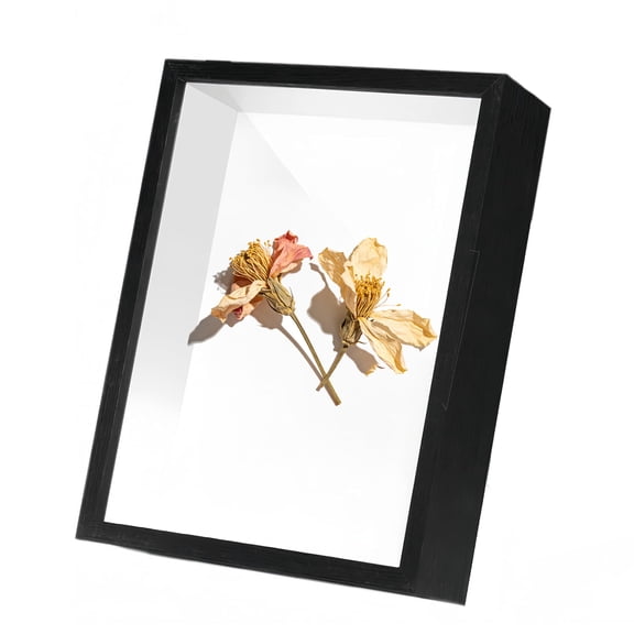 8x10 Shadow Box Frame, Wooden Black Hollow Photo Frame, Black Frames for Flower Pressing, Seashell Display Box, Pet Memorial Shadow Box